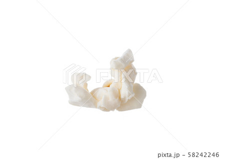 Close up Popcorn isolated on white background with space Close up Popcorn isolated on white background with space 58242246