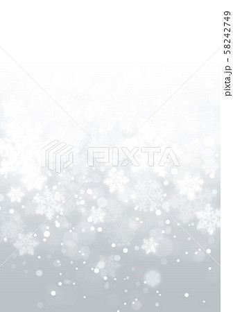 グレー雪柄 58242749
