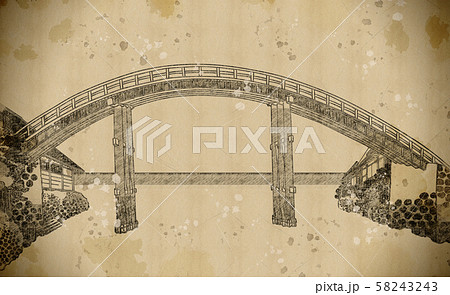 浮世絵　建物　その5　vintage 58243243