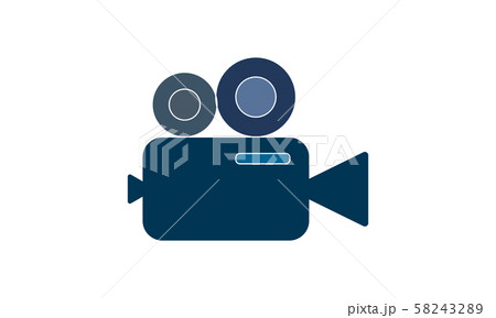 Video camera icon. Cinema camera icon. Film camera, Movie camera icon. Vector icon EPS 10 58243289