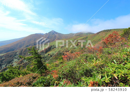 中大倉尾根から見る朝日岳　那須 58243910