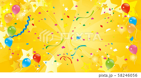 風船と紙吹雪 58246056