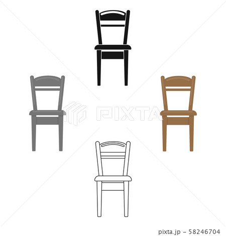 Chair icon of vector illustration for web and mobile 58246704