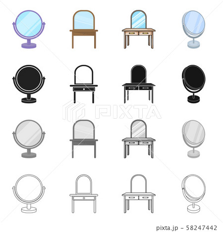Vector illustration of imagery and decorative icon. Set of imagery and silver stock vector 58247442
