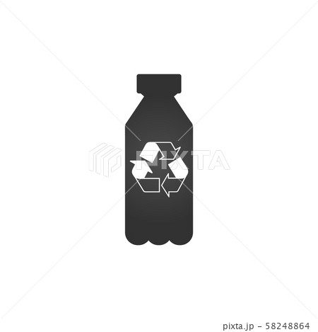 plastic bottle with recycle sign. Stock Vector plastic bottle with recycle sign. Stock Vector 58248864