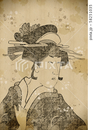 浮世絵　女性　その18　vintage 58251035