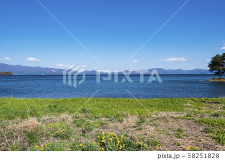 猪苗代湖 湖 福島県 磐梯山 水 猪苗代湖 湖 福島県 磐梯山 水 58251828