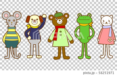 Animal character illustration set Animal character illustration set 58251971