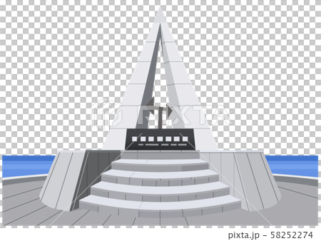 Northernmost sightseeing spot illustration icon series 58252274