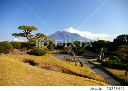 仙巖園から見る桜島 58253441