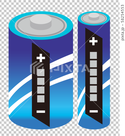 乾電池のイラスト素材