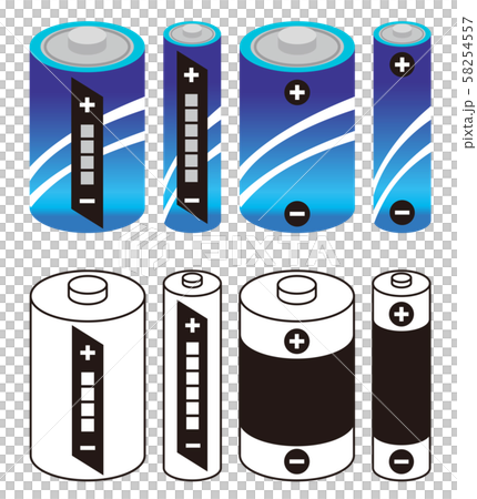 乾電池のイラスト素材