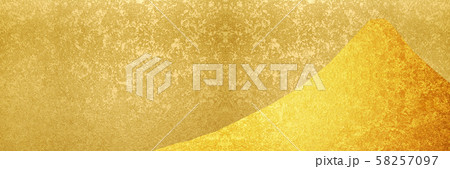 富士山の金屏風のイラスト素材