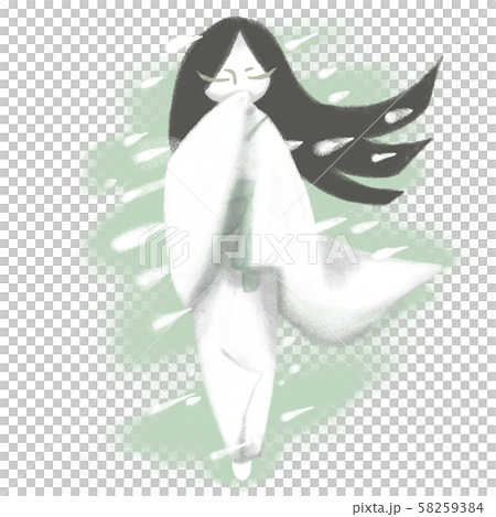 A snow woman 58259384