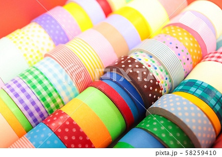 色とりどりのマスキングテープ 58259410