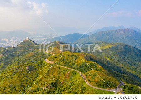 a Road Jat Incline at Kowloon peak, Hong kong 58261758