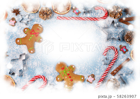 Christmas food frame 58263907