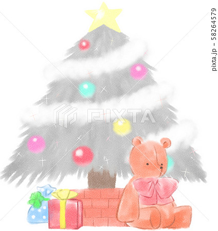 クリスマスツリー（プレゼントあり） 58264579