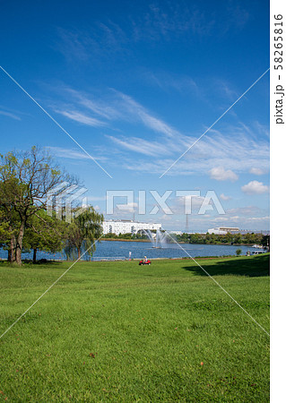 久喜菖蒲公園　芝生広場　アクアレジャーパーク　埼玉県久喜市 58265816