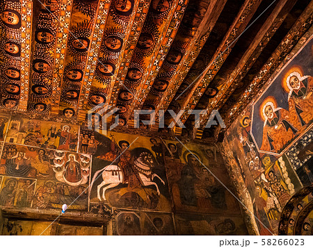 Debre Berhan Selassie Church in Gondar, Ethiopia. 58266023