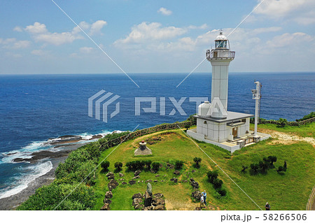 与那国島の最西端の灯台上空から 与那国島の最西端の灯台上空から 58266506