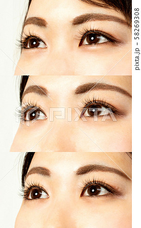 まつエク施術　上から80本100本120本 58269308