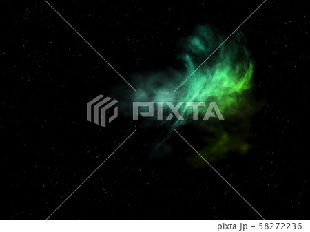 Star field in space and a nebulae. 3D rendering Star field in space and a nebulae. 3D rendering 58272236
