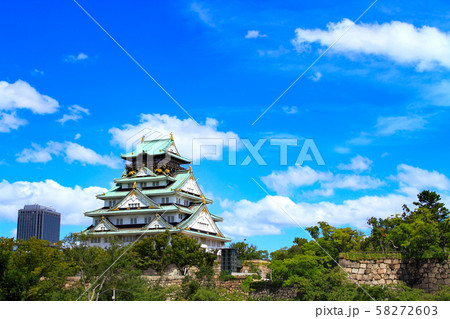 大阪市　大阪城の風景 58272603