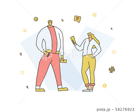 Young adult characters isolated Vector flat design Young adult characters isolated Vector flat design 58276923