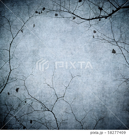 Grunge image of tree silhouettes. Perfect halloween background. 58277409