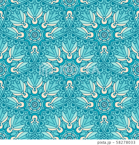 blue abstract winter background seamless vector...のイラスト素材 [58278033 ...
