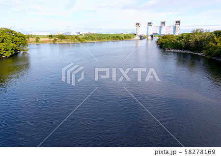 岩淵水門（青水門） 荒川放水路 58278169