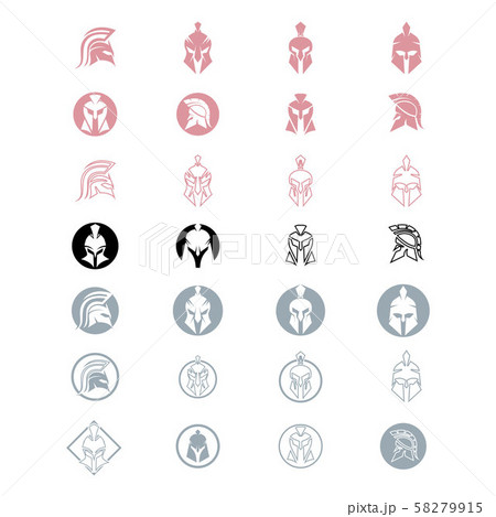 Spartan helmet logo template Spartan helmet logo template 58279915