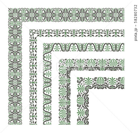 Decorative seamless border 58280732