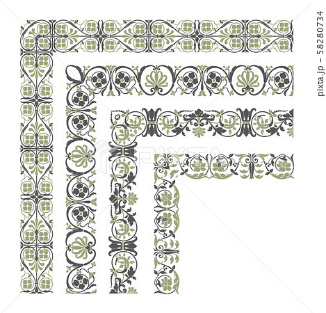 Decorative seamless border 58280734