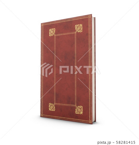 3D rendering Old Book isolated on white background 3D rendering Old Book isolated on white background 58281415