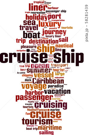 Cruise ship word cloud 58281439