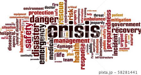 Crisis word cloud 58281441