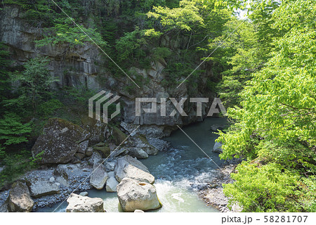 磊々峡　秋保　宮城県　仙台　東北地方 58281707