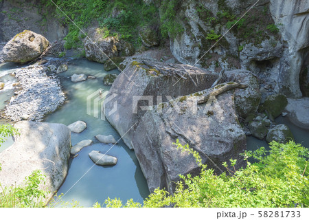 磊々峡 天斧岩 秋保 宮城県 仙台 東北地方 磊々峡 天斧岩 秋保 宮城県 仙台 東北地方 58281733