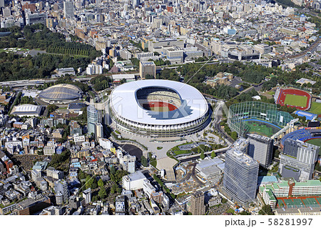 新国立競技場建設用地上空／Aerial view.2019撮影 58281997