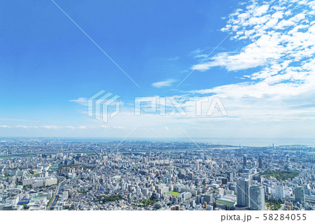 【東京都】東京スカイツリーから見た街並み 【東京都】東京スカイツリーから見た街並み 58284055