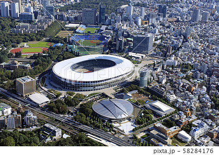 新国立競技場建設用地上空/Aerial view.2019撮影 新国立競技場建設用地上空/Aerial view.2019撮影 58284176