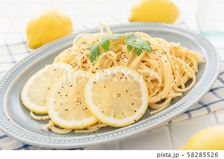レモンクリームパスタ 58285526