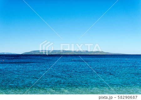 Clear sea water on the coast of Croatia 58290687