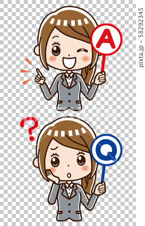 Business woman Q & A 58292345