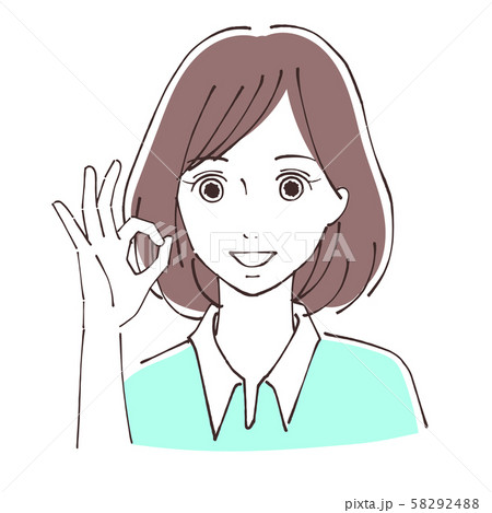 OKをする女性 58292488