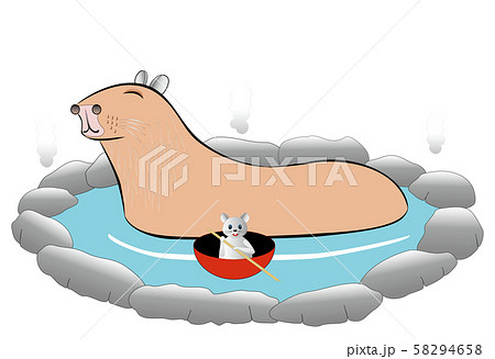ネズミ科の動物と温泉1 ネズミ科の動物と温泉1 58294658