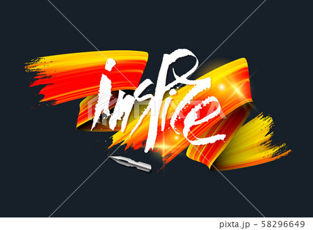 Grunge style white ink lettering realistic vector illustration Grunge style white ink lettering realistic vector illustration 58296649