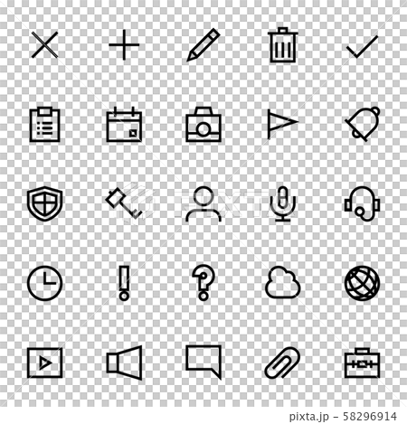ウェブ　アイコン　セット　5 58296914